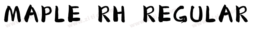 MAPLE RH REGULAR 免费下字体转换